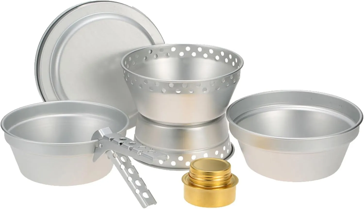 Outdoor Cooking Set Camping cookware Set Camping Stove Camping cookware Mess kit Aluminum Alloy Pot Camping Pot Outdoor Cooking Equipment Portable Camping Cookware Mess Kit Stove Spirit