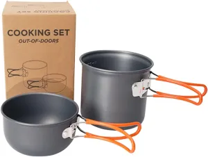 Outdoor Cookware Portable Pot Kit Pot Pan Set Camping Cookware for Camping Hiking