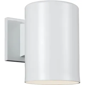 Outdoor Cylinders White LED Outdoor Wall Lantern