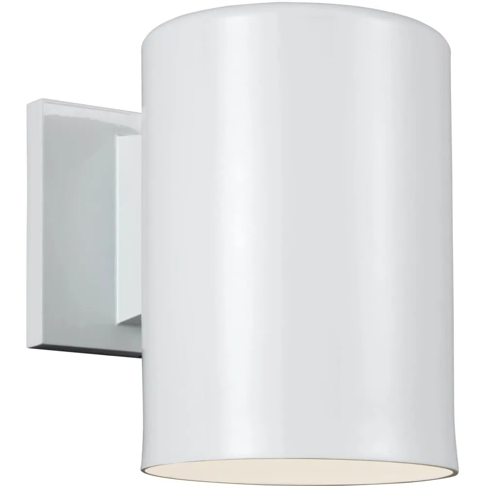 Outdoor Cylinders White LED Outdoor Wall Lantern