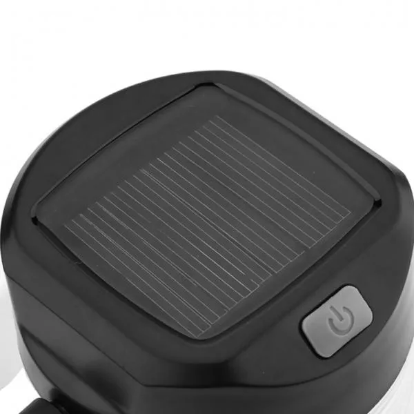 Outdoor Foldable Waterproof Solar Water Bottle LED Light White
