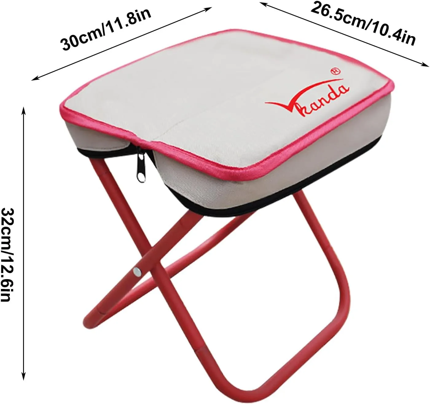 Outdoor Handbags Folding Chairs, Portable Folding Chairs, Camping Stools Camping Stoves Boiling Tea, Fishing Stools for Fishing BBQ Hiking Gardening and Beach,Travel (11.8 * 10.4 * 12.6 in)