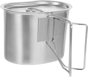 Outdoor Portable Pot Stainless Steel Mini Kettle Camping Cookware Set Lunch Box Water Dispenser