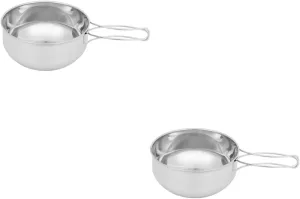 Outdoor Stainless Steel Bowl Camp Pot Camping Hiking Pot Utensils Combination Cooking Pot and Bowl