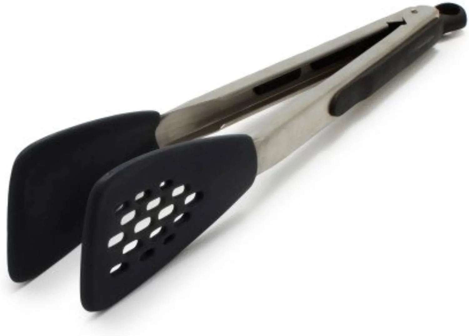 OXO Good Grips Silicone Flexible Tongs Stainless,Black,