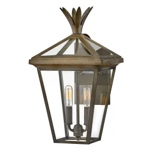 Palma 2lt Medium Wall Lantern | Burnished Bronze