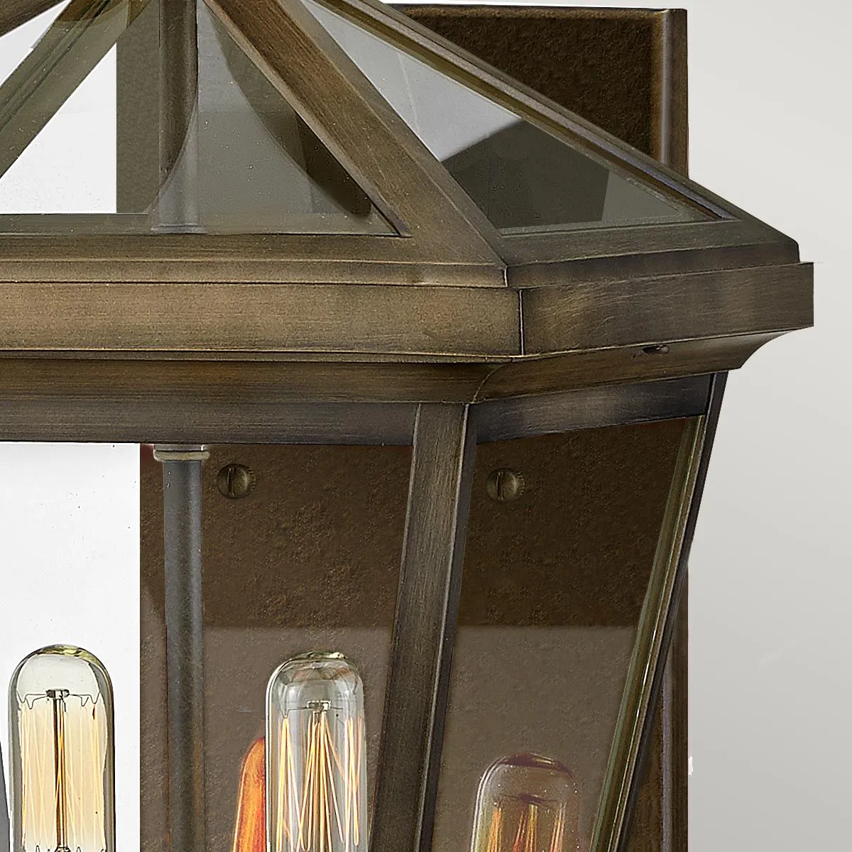 Palma 2lt Medium Wall Lantern | Burnished Bronze