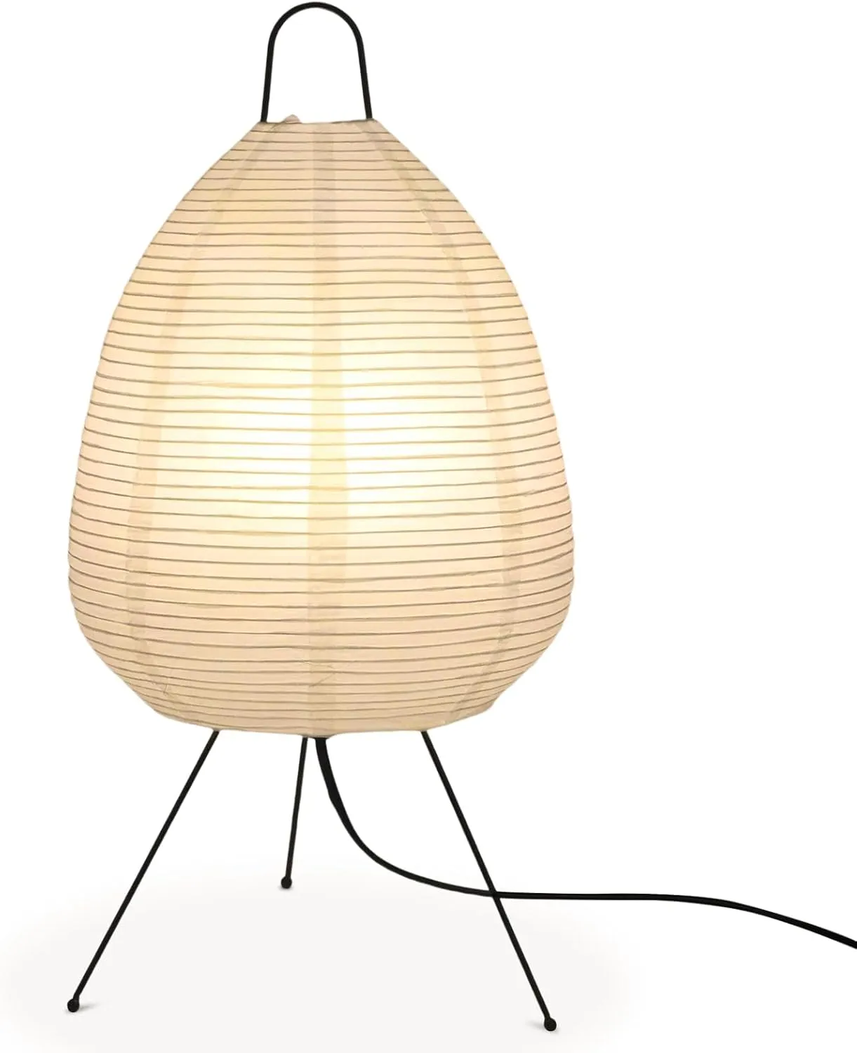 Paper Table Lamp Dimmable Japanese Lantern Lamps with Rice Paper Shade Decoration Standing Light for Bedroom Livingroom Dresser College Dorm Coffee (Cloud)