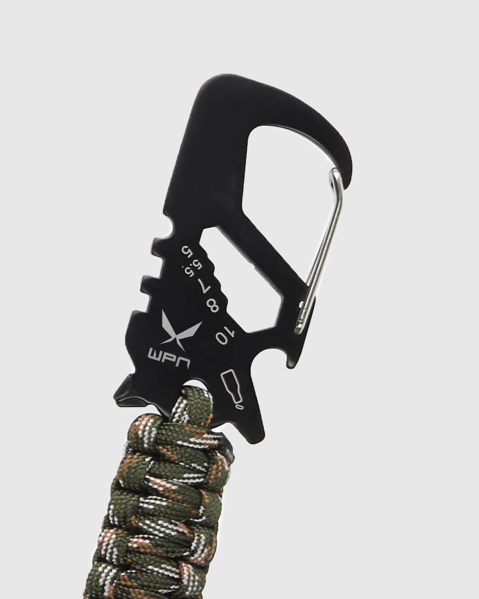 Paracord Carabiner Key Ring - Camo