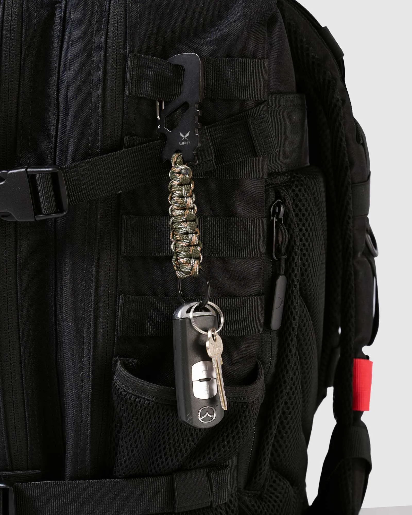 Paracord Carabiner Key Ring - Camo