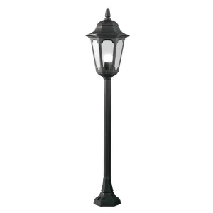 Parish 1 Light Pillar Lantern  | Black