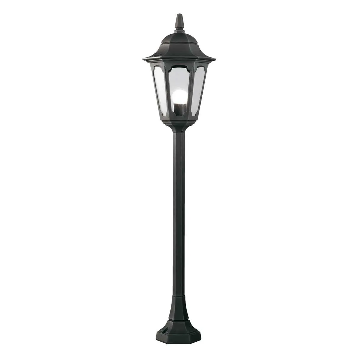 Parish 1 Light Pillar Lantern  | Black