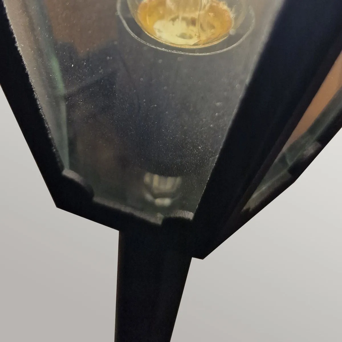 Parish 1 Light Pillar Lantern  | Black