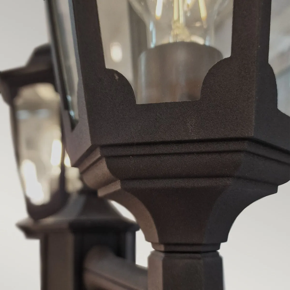 Parish 2 Light Twin Lamp Post  | Black