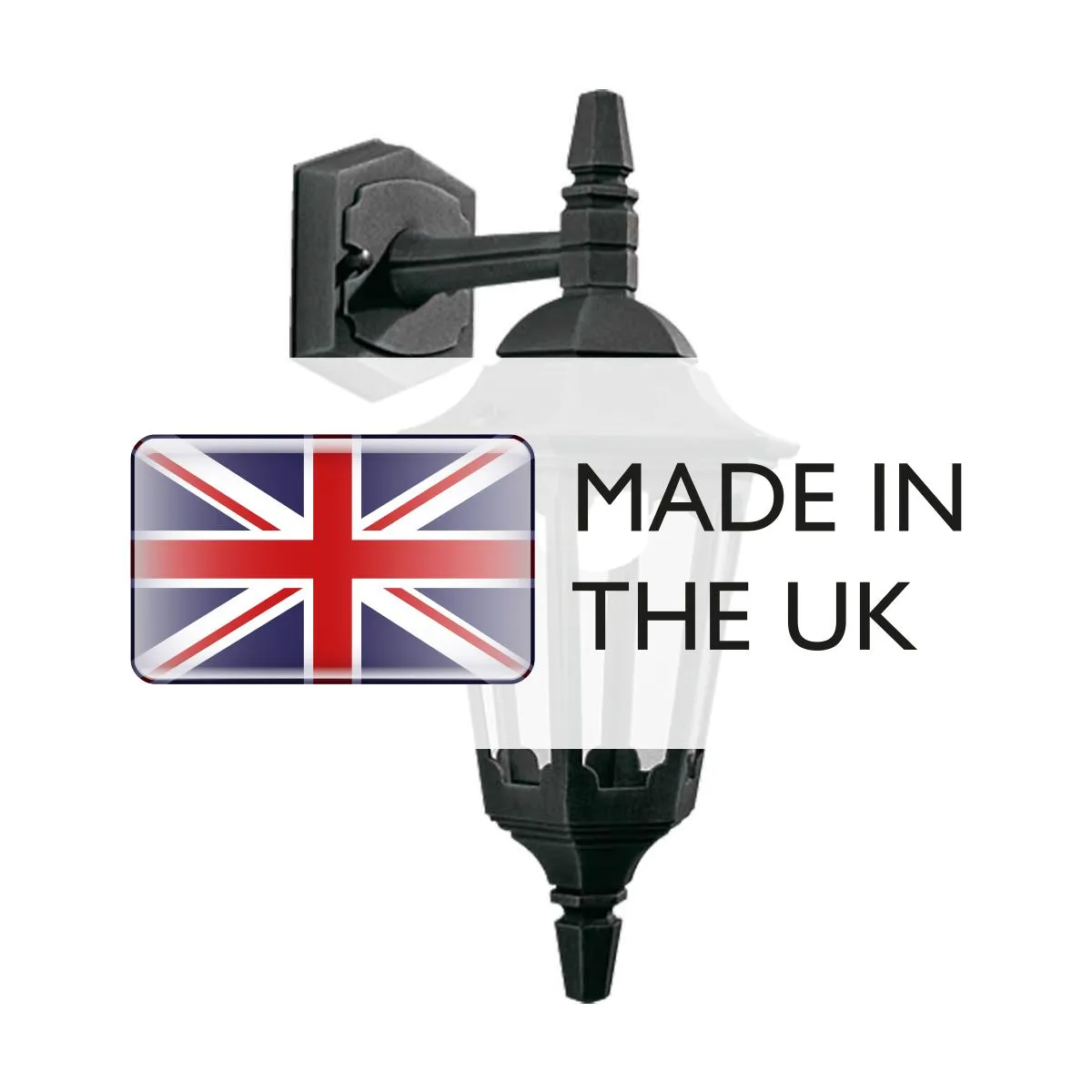 Parish Mini 1 Light Down Wall Lantern  | Black