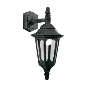 Parish Mini 1 Light Down Wall Lantern  | Black