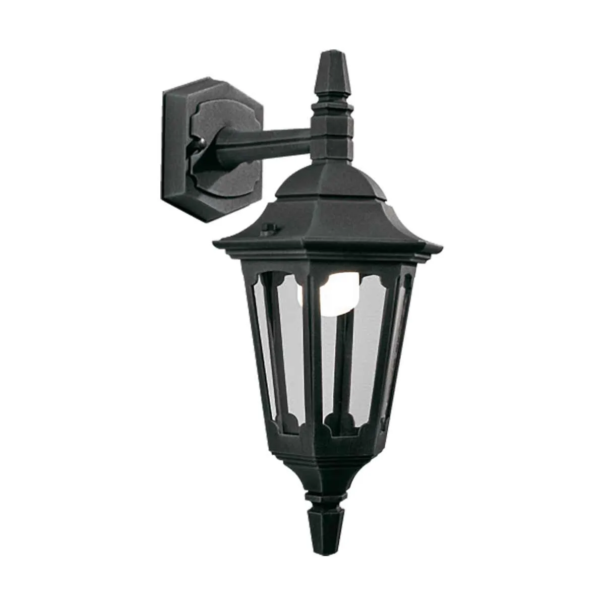 Parish Mini 1 Light Down Wall Lantern  | Black