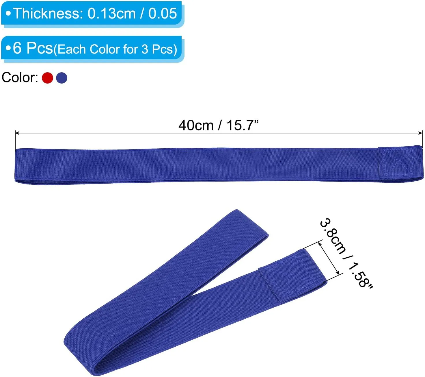 PATIKIL Towel Bands, 8 Pack Stretchable Towel Clips Cruise Essentials Windproof Beach Towel Straps for Beach Cruise Pool Chairs, Blue, Red