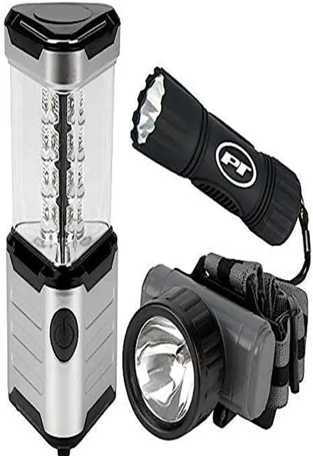 Performance Tool W2341 3 Piece LED Flashlight & Lantern