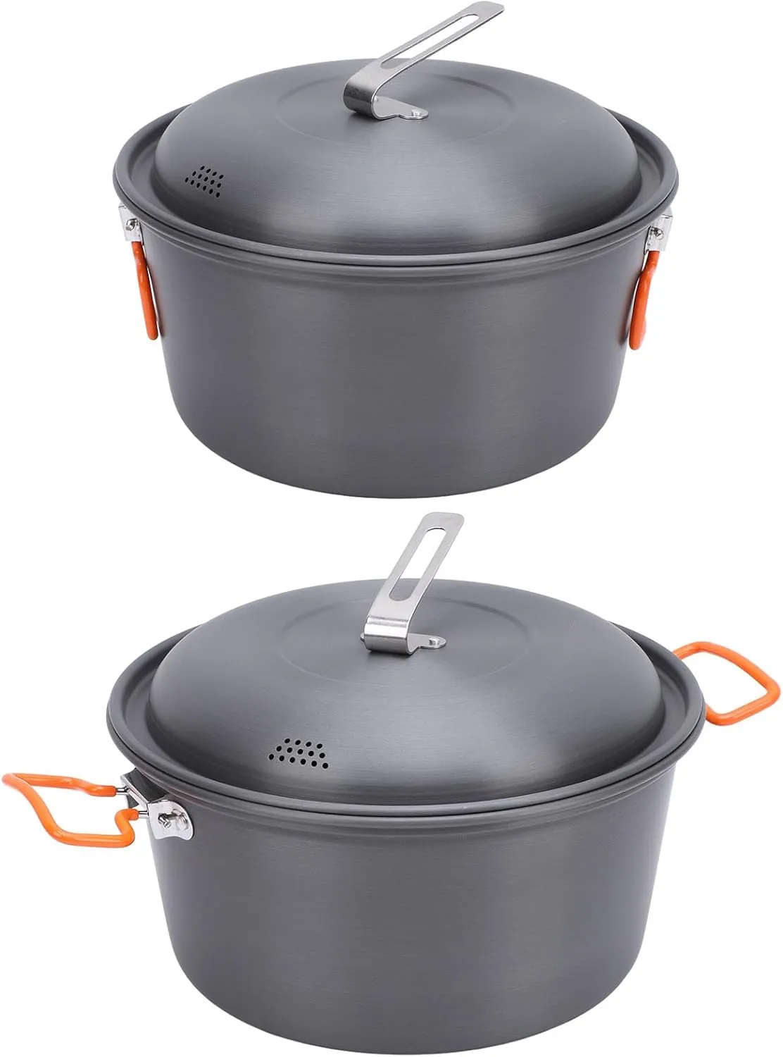 Picnic Pot, 5l Capacity Steam Bowl Slope Function Cooking Cookware Kit Multifunctional with Lid to The Cooking Grilling