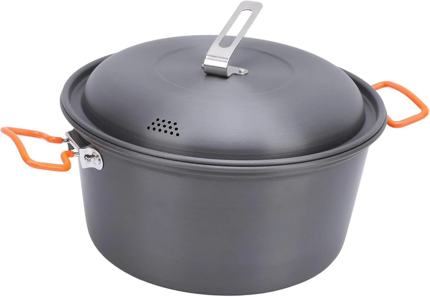 Picnic Pot, 5l Capacity Steam Bowl Slope Function Cooking Cookware Kit Multifunctional with Lid to The Cooking Grilling