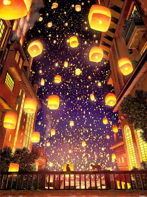 Pintoo Jigsaw Puzzles 1200 Piece for Adults - ペい - Sky Lantern Festival Beautiful Plastic Puzzle for Home Decor Zero Dust Easy Storage [H2412]