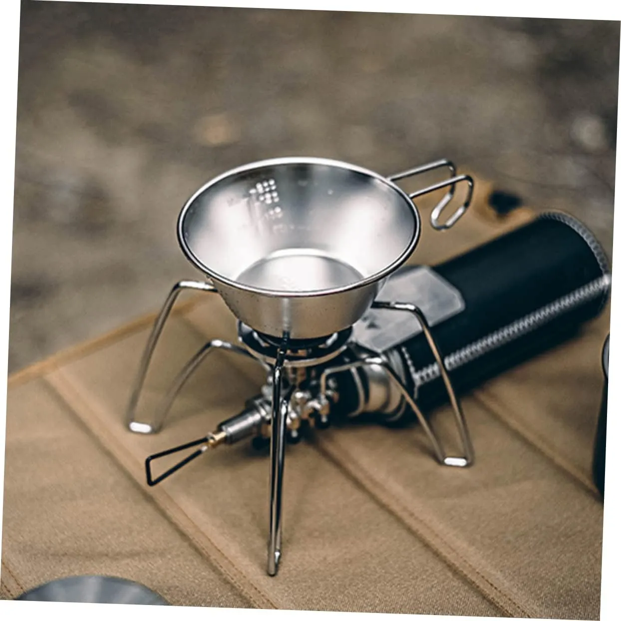 POPETPOP Camping Cookware Steel Cups Foldable Portable Bowl Water Camping Accessories Camping Mug Small Wine Cup
