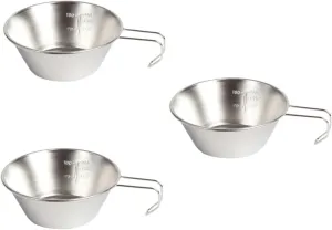 POPETPOP Camping Cookware Steel Cups Foldable Portable Bowl Water Camping Accessories Camping Mug Small Wine Cup