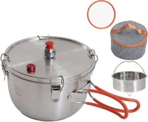 Porable Camping Pressure Pots Outdoor Stove Top Pressure Cooker Portable Outdoor Cookware Cooking Pots Soup Meat Pots