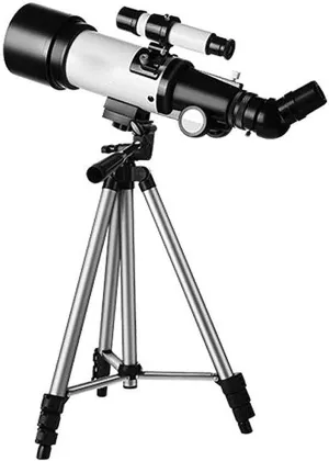 Portable Astronomy Telescope for Kids & Adults, Refractor Telescope with Adjustable Tripod, Smartphone Holder, and Carry Bag for Beginners