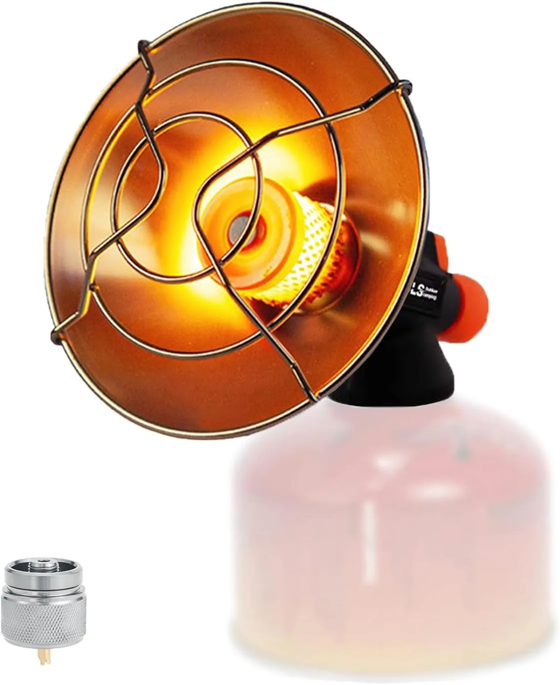 Portable Camping Heating,Propane/iso Butane Heater,Electronic Ignition and Fuel Conversion Head, Suitable for Camping, Outdoor Tent, Indoor
