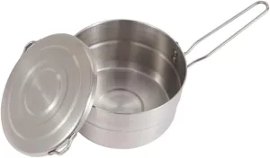 Portable Camping Skillet Cooking Pot Cookware Pot 1.5l Stainless Steel
