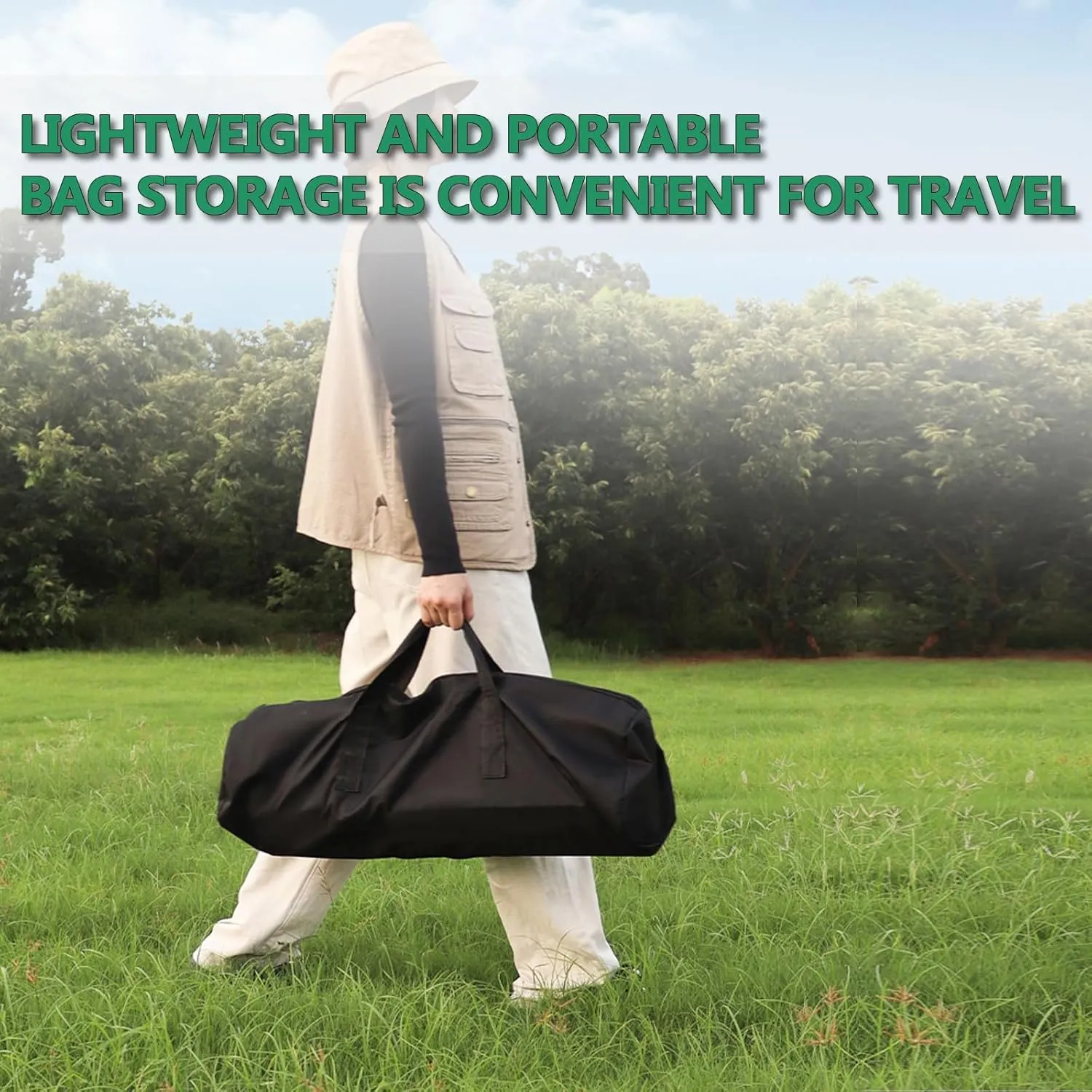 Portable Folding Camping Table, Roll-Up Aluminum Table with Carry Bag, Lightweight Design for Beach, Travel, and Outdoor Adventures Light Yellow 50×53×50cm/19.7×20.9×19.7in