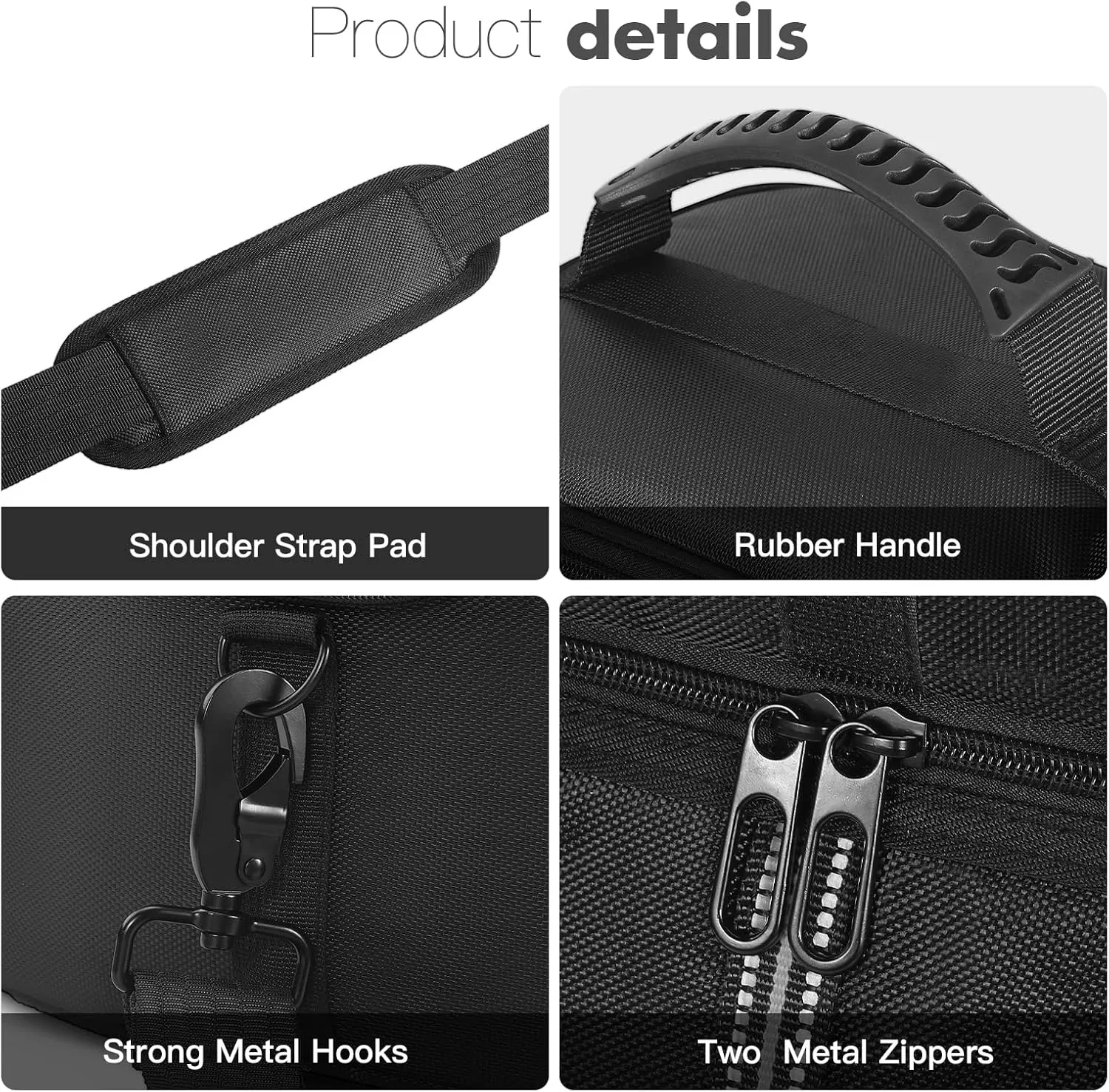 Portable Power Station Carrying Case Bag Compatible with For RIVER 2 Max 500 Power Station Generator Protective Shoulder Storage Bag Cover with Pocket for Outdoor Travel Camping Charging