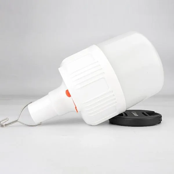 Portable Waterproof Wirless 60W 24LED Rechargeable Light Bulb Dimmable Emergency Light Outdoor Camping Light for Tent Patio Porch Garden BBQ Night Markets Power Failure