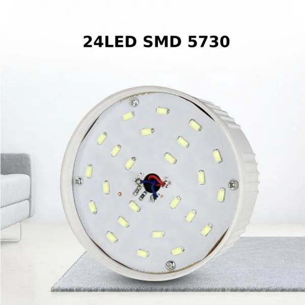 Portable Waterproof Wirless 60W 24LED Rechargeable Light Bulb Dimmable Emergency Light Outdoor Camping Light for Tent Patio Porch Garden BBQ Night Markets Power Failure