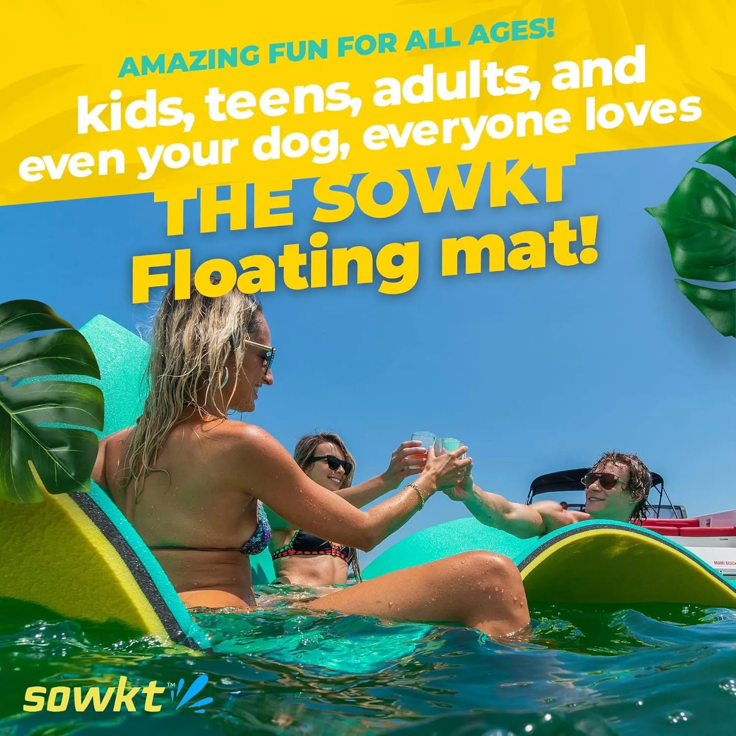 Premium Floating Mat for Lakes and Pools (8x4 & 18x6 ft) - Water Mat, Floating Dock, Floating Pads for Water - Lake Floats for Adults and Kids for Unlimited Fun!