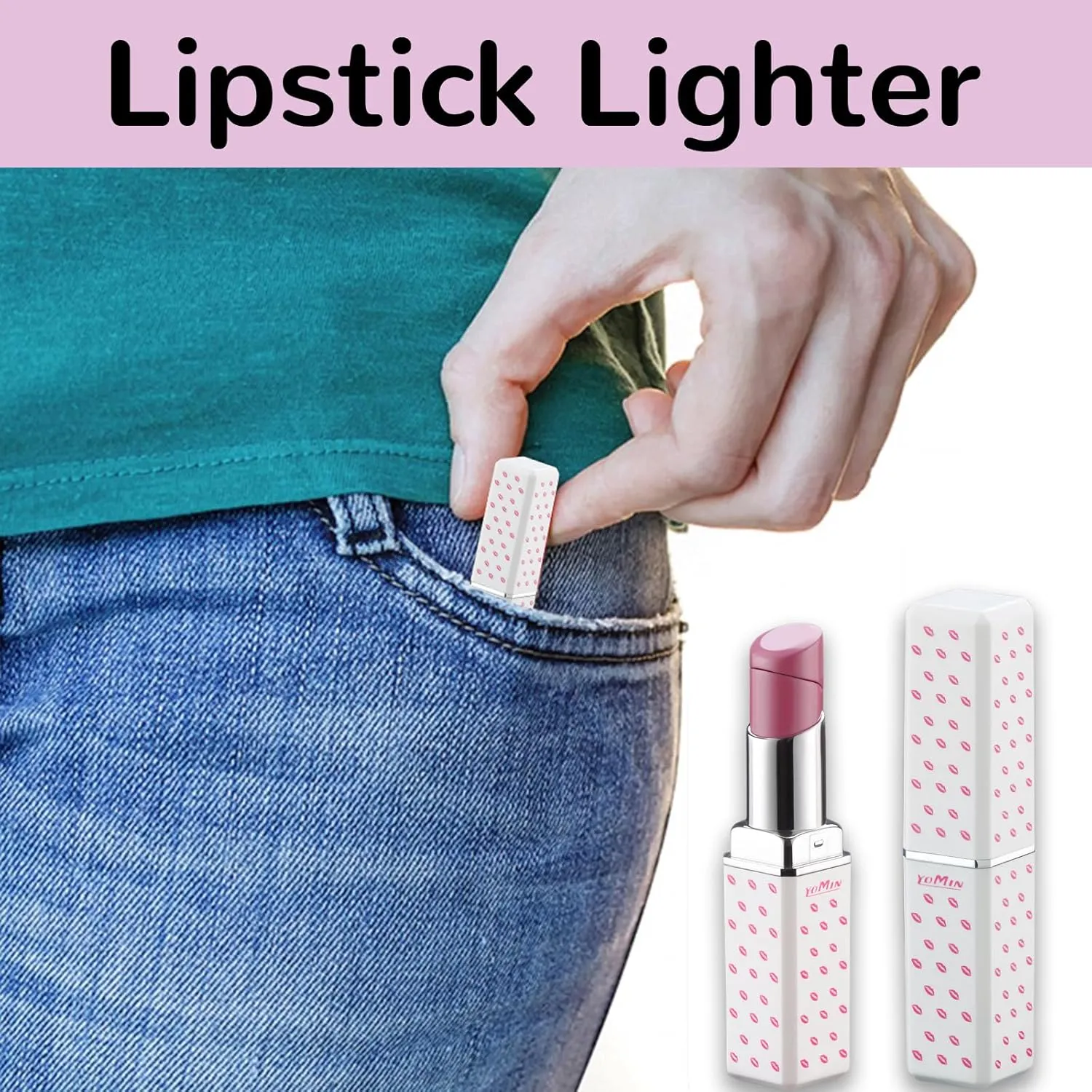 Pretty Cute Lighter Butane, Carving Soft Flame Lighter, Unique for Women Candles Gifts Camping BBQ (No Butane Fule) (01#)