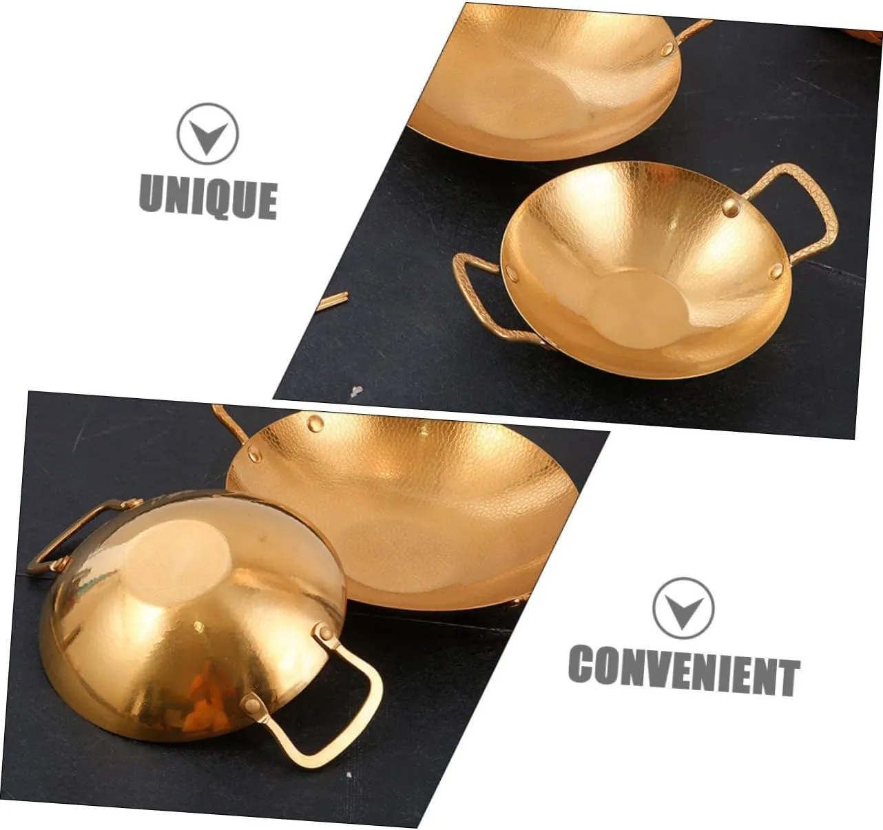 PRETYZOOM Double Handle Camping Cooking Pot Stainless Steel Stockpot Metal Cooking Pot Kitchen Household