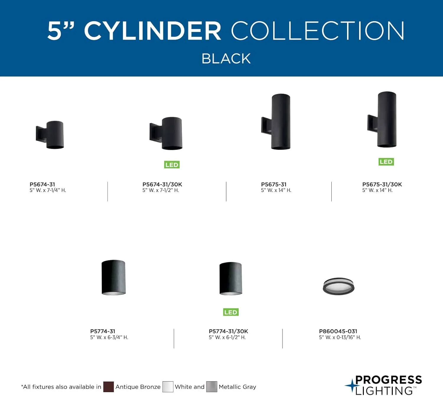 Progress Lighting P5675-31/30K 2 Light Wall Lantern