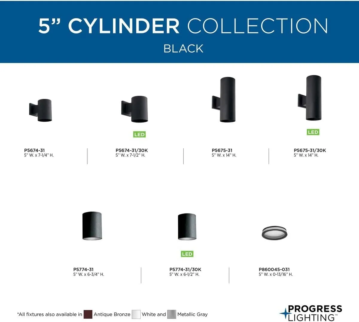 Progress Lighting P5675-31/30K 2 Light Wall Lantern