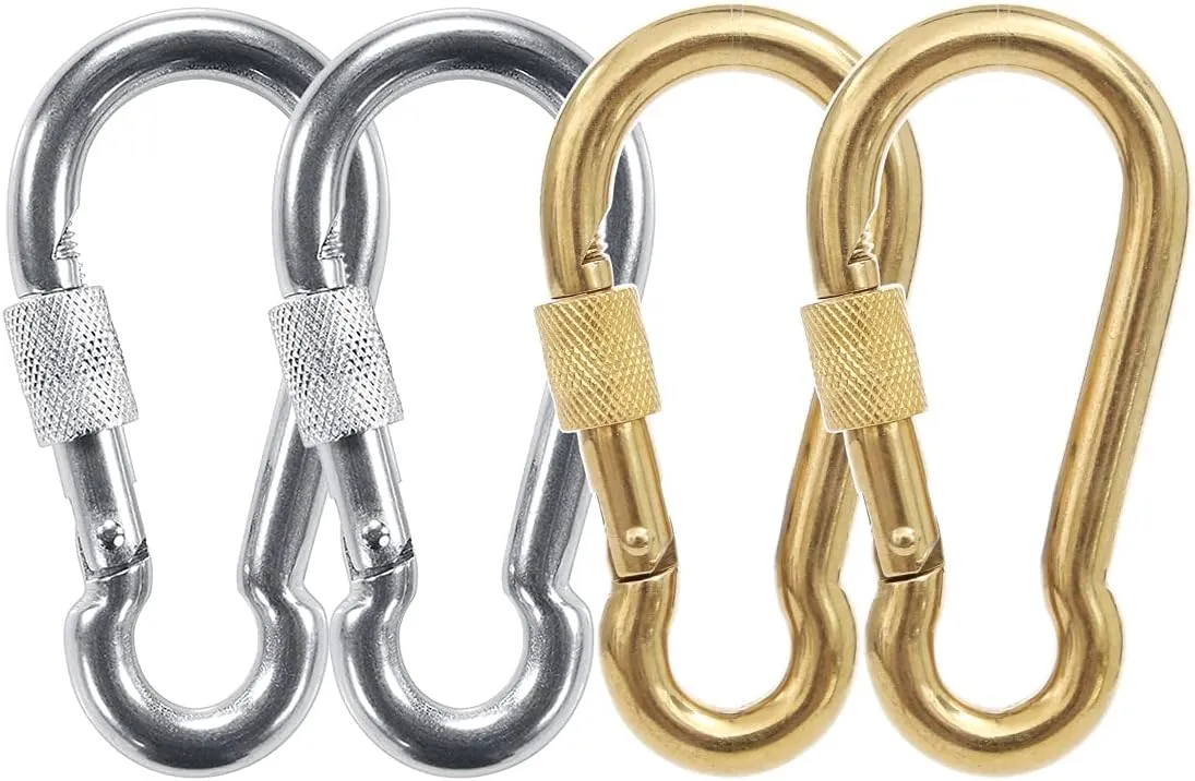 PROND Locking Carabiners, Heavy Duty Carabiner, 316 Stainless Steel Screw Lock Carabiner Hooks