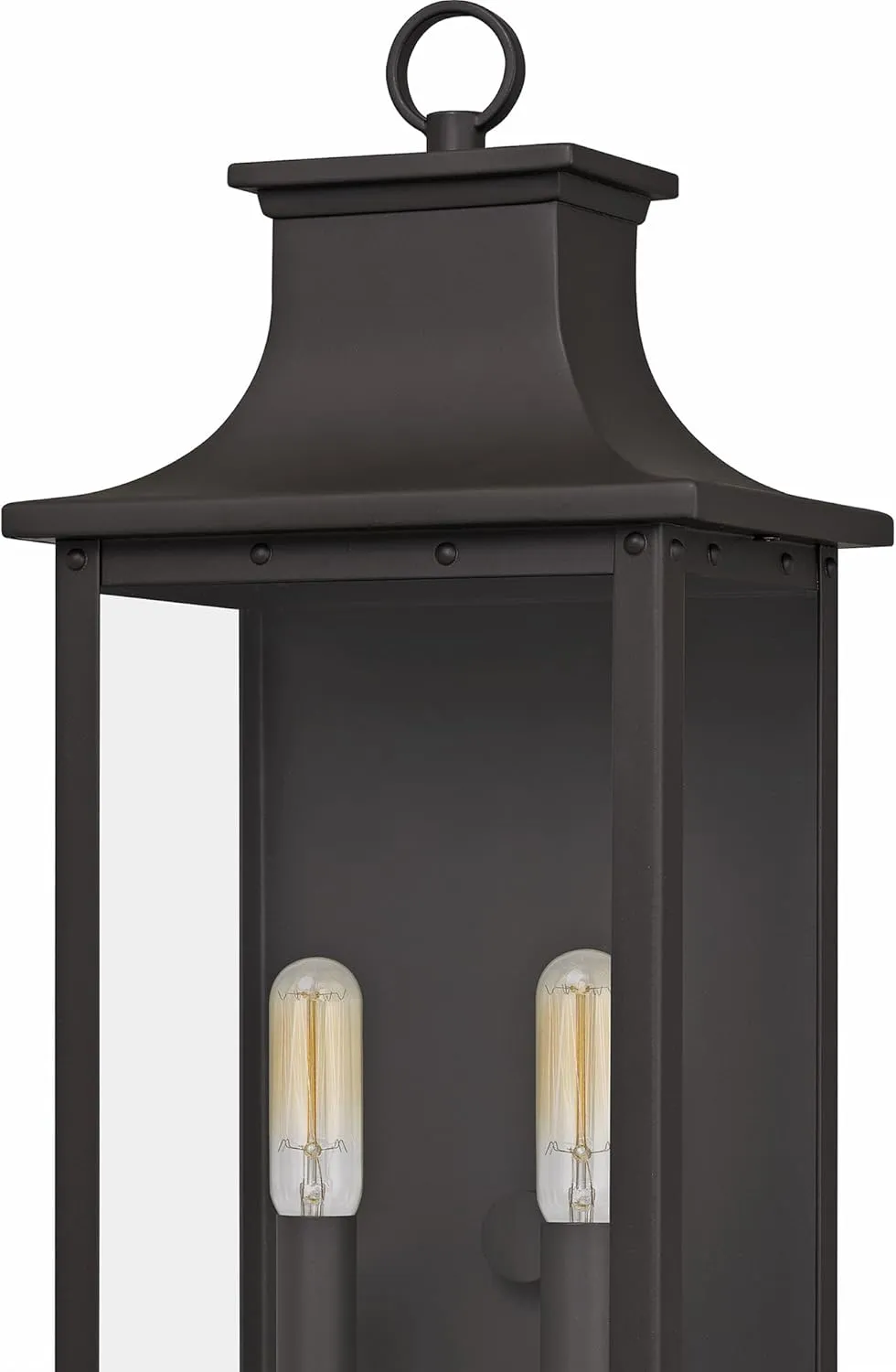Quoizel Coastal Armour ABY8408OZ Abernathy Industrial Showcase Classic Design Medium Outdoor Wall Lantern, 2-Light 120 Total Watts, 20" H x 8" W, Old Bronze