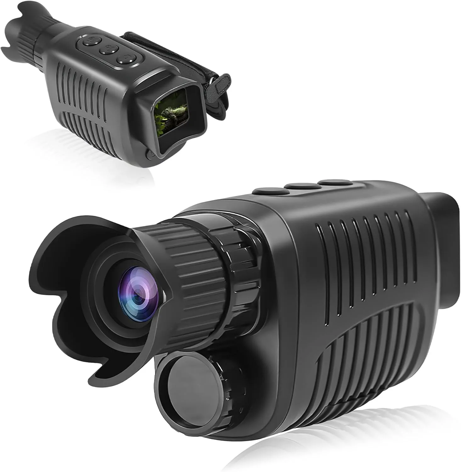 R7 Digital Night Vision Monocular, 1080P Night Vision Goggles, 984 FT Long Distance, 5X Digital Zoom Infrared Night Vision Scope for Camping, Traveling - Support Photos & Videos