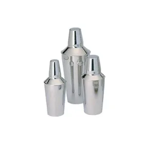 Rabco Cocktail Shaker 3 Piece Set, 16 oz, Stainless Steel