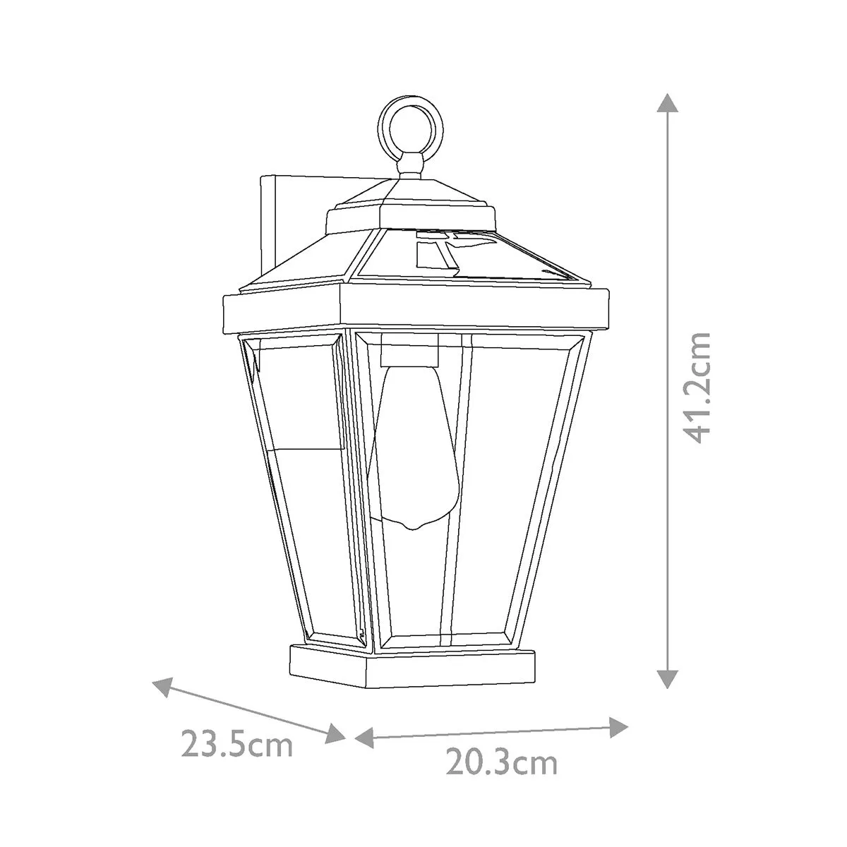 Ravine Medium Wall Lantern | Western Bronze