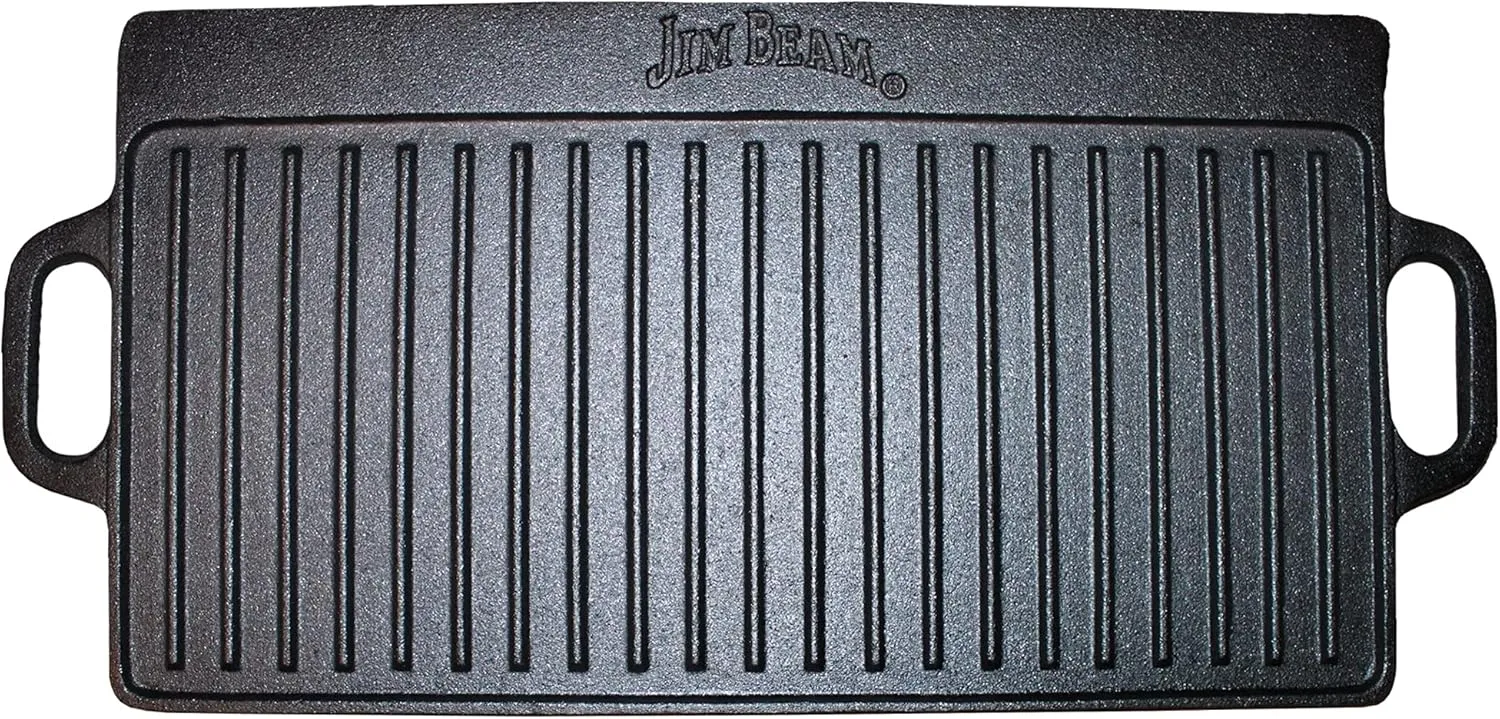 Rectangular double sided Cast Iron Griddle