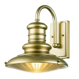 Redding Station 1 Light Medium Wall Lantern | Painted Distressed Bronze