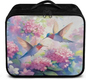 Rnyleeg Floral Hummingbird First Aid Kit Bag for Women Medical Kit for Home Empty First Responder Bag for Home Car