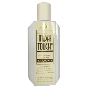 Rolite - MTMPL676z 's Midas Touch Metal Polishing Liquid (6.76 fl. oz.) with Jewelers Rouge for Gold, Brass, Copper, Bronze, Platinum, Pewter, Sterling Silver